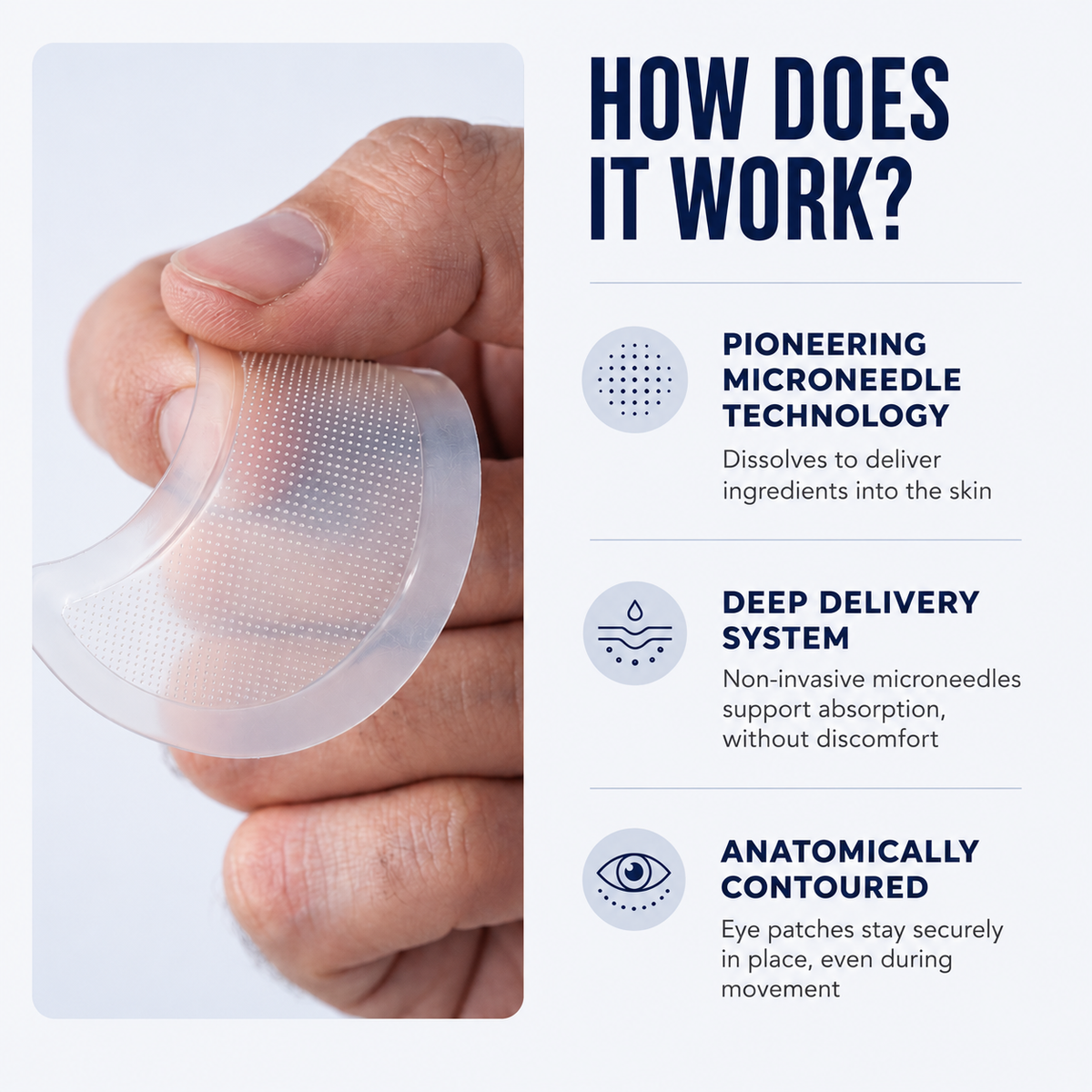 Microneedle Under-Eye Patches - Visibly Lighter Dark Circles