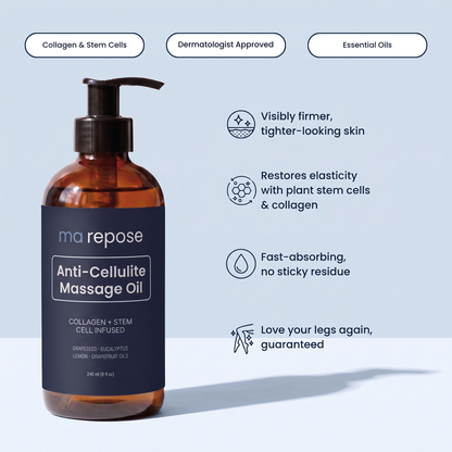 Anti-Cellulite Massage Oil - Visibly Smoother, Firmer-Looking Skin