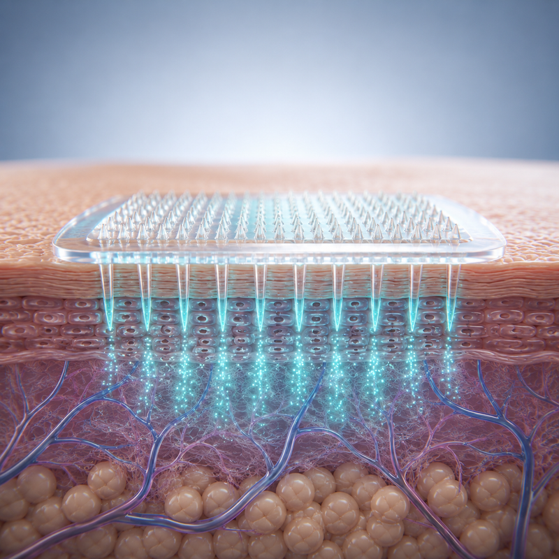 Micro-Needles Take Ingredients Beyond The Surface.