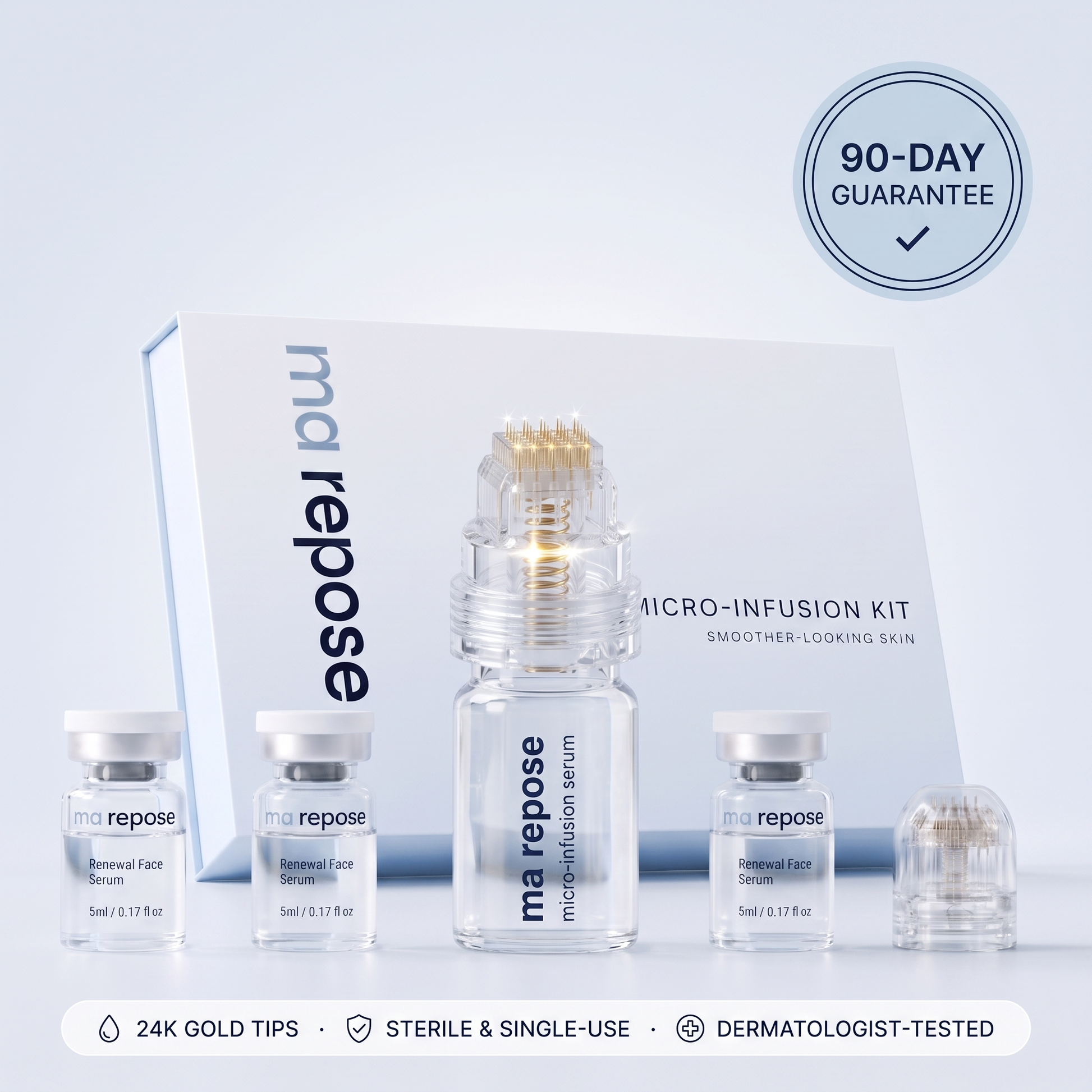ma repose Micro-Infusion Kit - complete kit with applicator, serum vials and packaging, 90-day guarantee